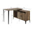 Zakwani 48" Grey Oak & Black Finish Writing Desk-1261644888-1273416694