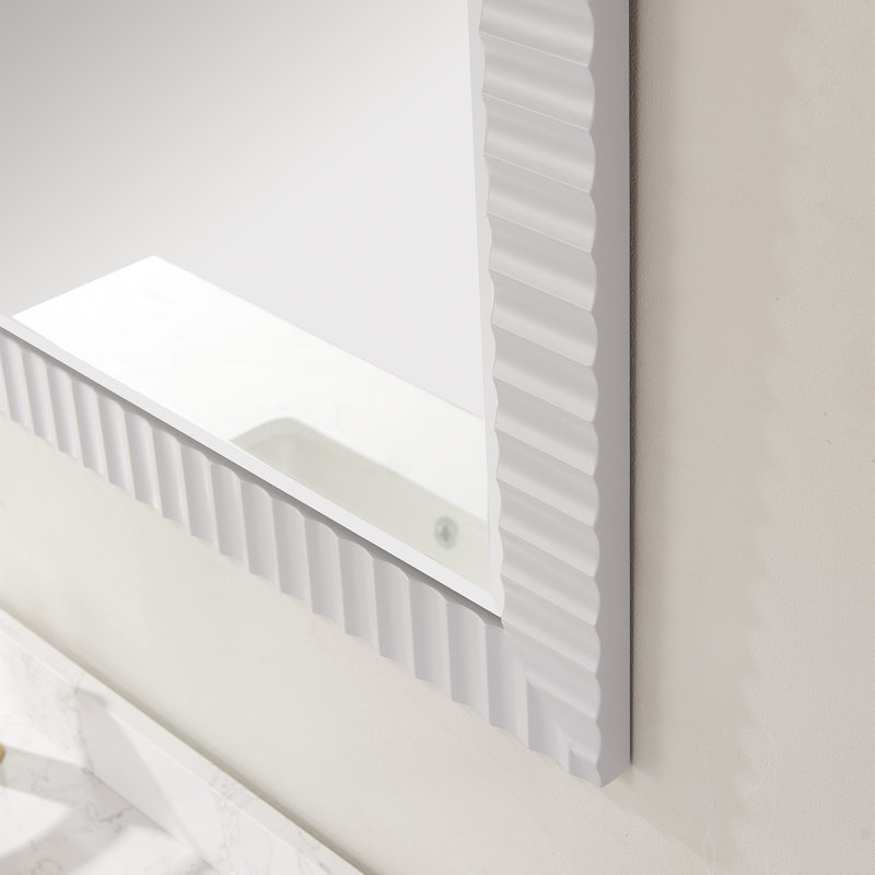 Miroir mural Laspisa, Gris Paris, 32 po x 67,6 po
