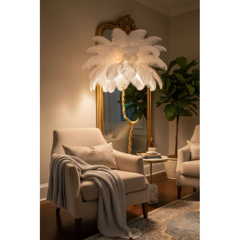 Carla Feathers Floor Lamp
