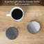 Ensemble de sous-verres ronds en acier inoxydable