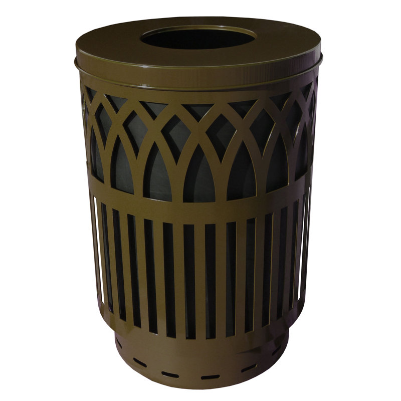 Poubelle à balançoire 40 gallons Covington, Brun