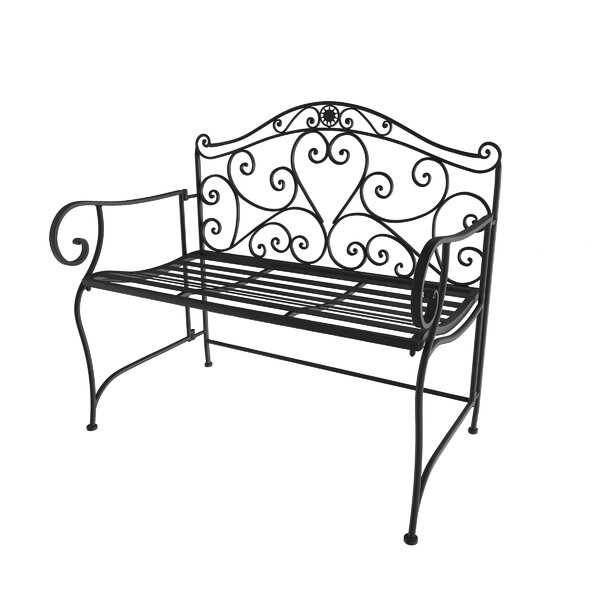 Fleur De Lis Living Salamone Metal Outdoor Bench & Reviews | Wayfair