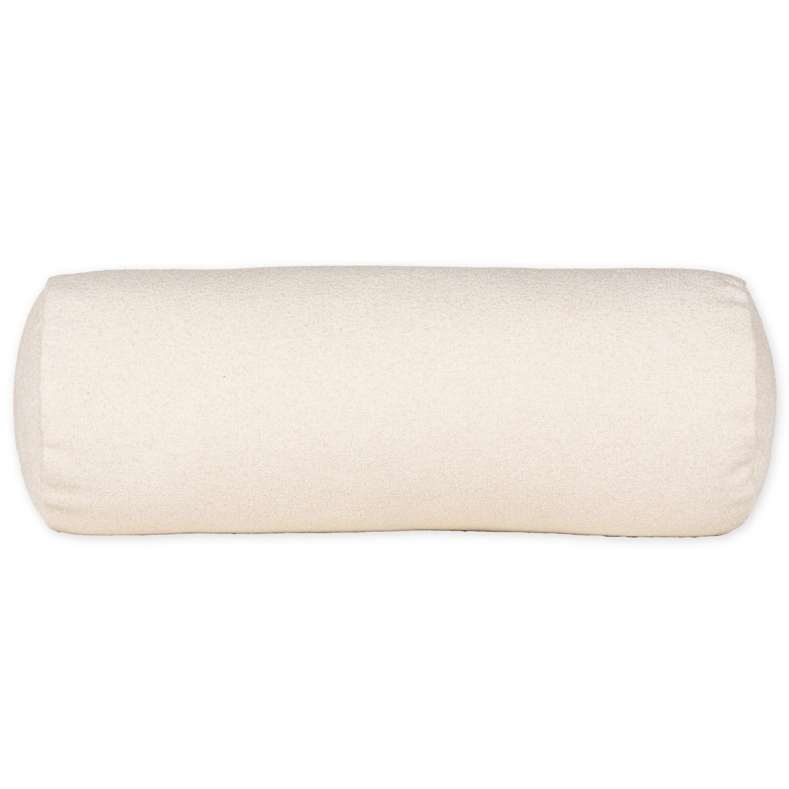 Cascade Textured Bolster Pillow, Cream, Bolster 8" H x 21" W