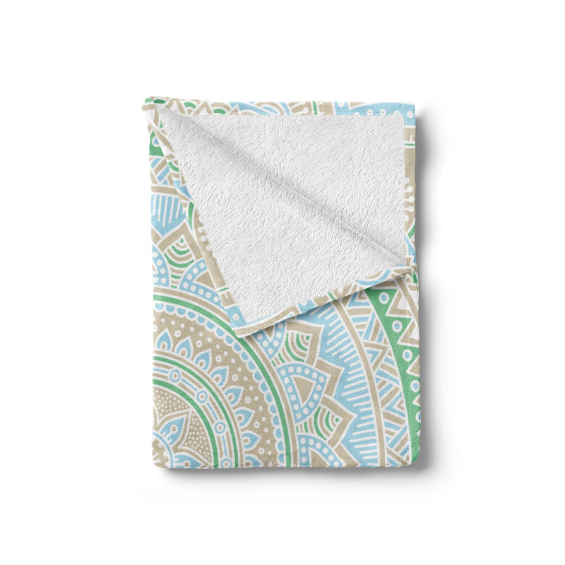 Hand Woven Throw Blanket, 60" x 80", Pale Blue