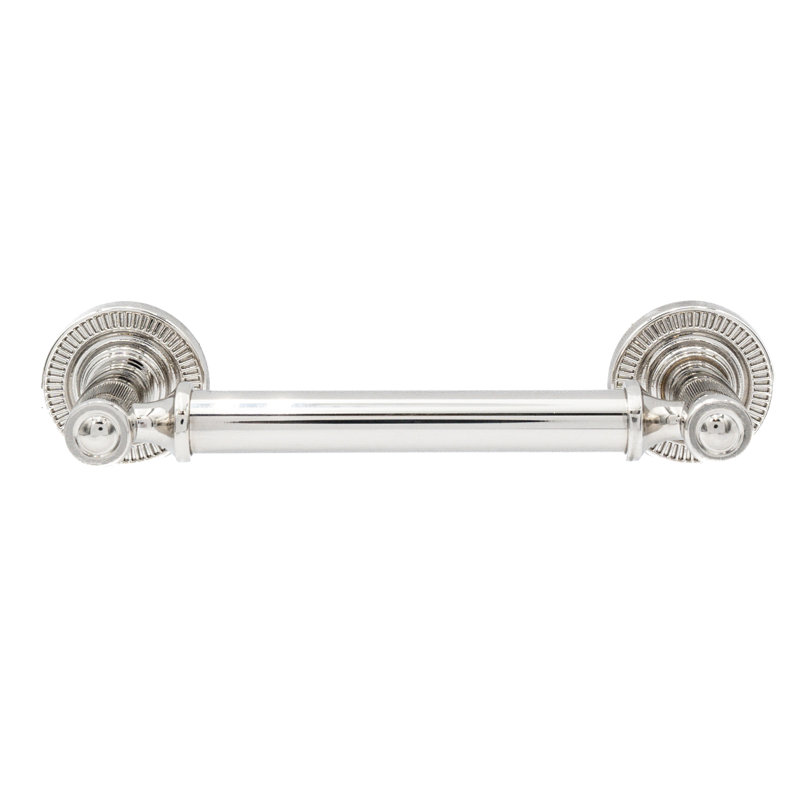 Poignée barre frappée à la menthe, Nickel poli, 3 3/4"