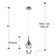 Alvord 1 - Light Chrome LED Teardrop Pendant