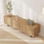 Meuble télé moderne en bois pour salon, chambre à coucher, meuble télé avec 2 armoires et 2 tiroirs