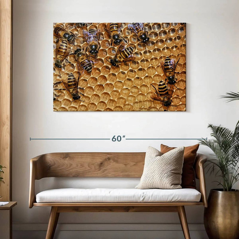 Abeilles Brampt, H 30 po x l 45 po