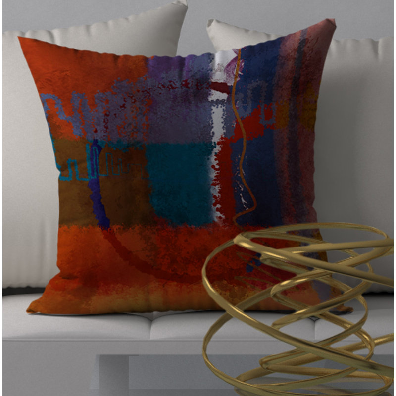 Housse de coussin carrée passionnée à gogo, 24 po x 24 po