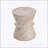 Outdoor/Indoor Lightweight Concrete Side Table with Elegant Travertine Finish, Multi-Functional and Durable Design