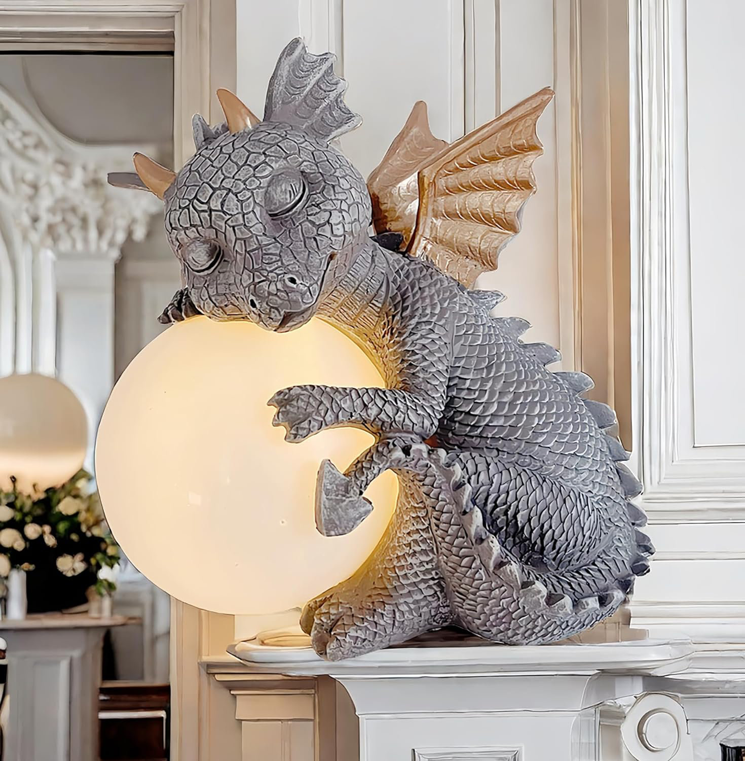 Statue De Résine Animalière Pour Jardin - Décoration Suspendue Lapin, Cerf, écureuil, Patio, Cour