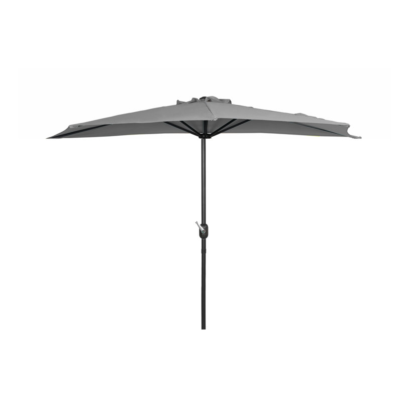 Parasol de marché 9 pi Nicholls, gris
