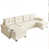 Beige+White Chenille