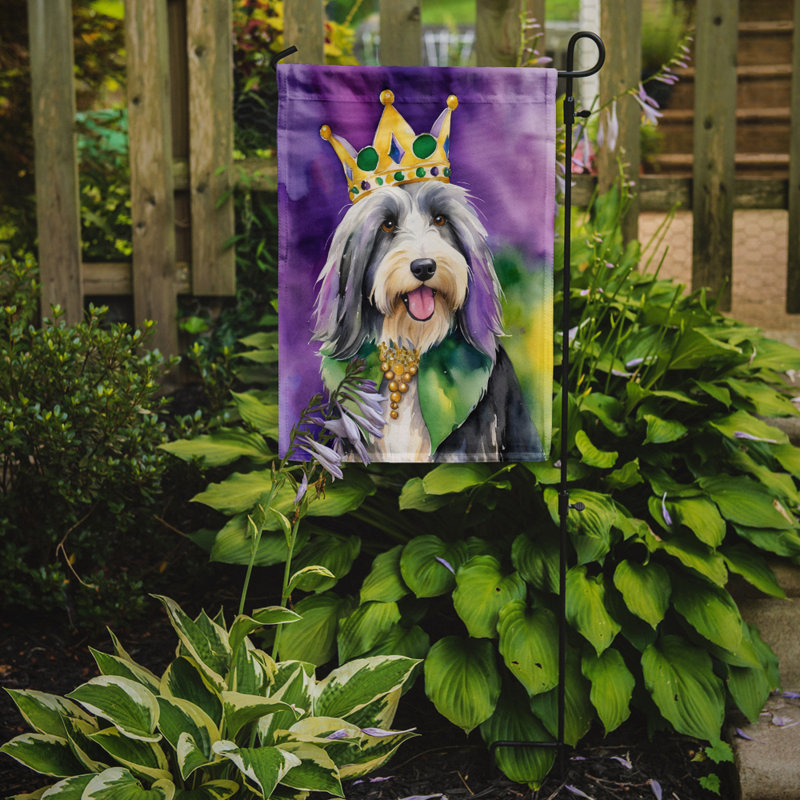 Drapeau de jardin double en polyester H 15,5 po x l 11,25 po