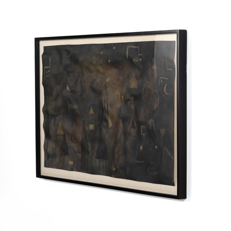 Cave Painting by Jess Engle (New), 40" H x 60" W, Black Maple