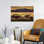 Art africain, paysage africain, savane, crépuscule-711487060