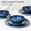ALOFMO Flower Petal 12 Piece Stoneware Dinnerware Set, Service for 4