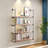 Industrial Wall Mounted Pipe Shelving,Rustic Metal Floating Shelves,Steampunk Real Wood Bookcases,DIY Bookshelf Hanging Shelves,Farmhouse Kitchen Bar Office Home Storage (5-Tier With 4 Boards,36In)
