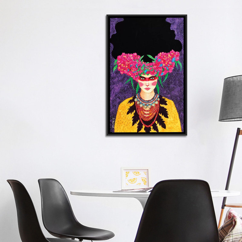 Take over par Hülya Özdemir-impression d’art graphique, Toile avec cadre noir, Pas de tapis, H 40 po x l 26 po x P 1,5 po