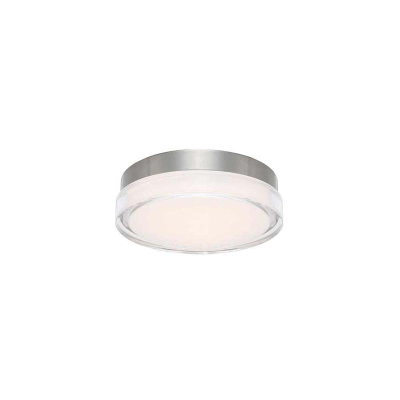 Pi Black Outdoor Flush Mount, 3000K, 2.5" H x 6.25" W x 6.25" D, Black