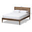 Lit double à lattes en bois massif Carreiro, l 56,1 po x L 80,12 po x H 41,34 po-648206925