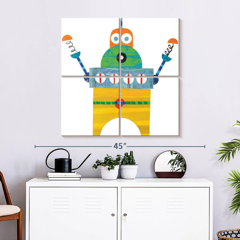 Ashelle Robot Party III, 32" H x 32" W