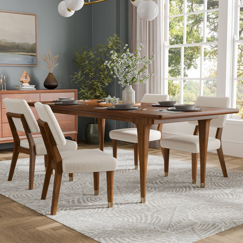 Table de salle à manger 81,6 po Mid-Century