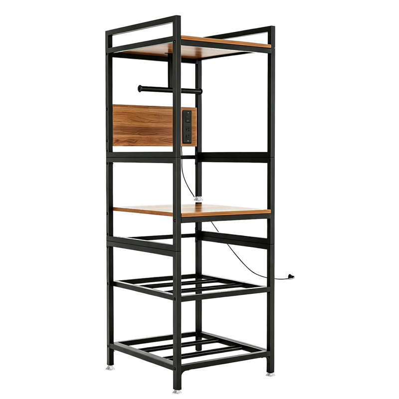 Heavy-duty 3D printer storage rack with T-shaped consumable support