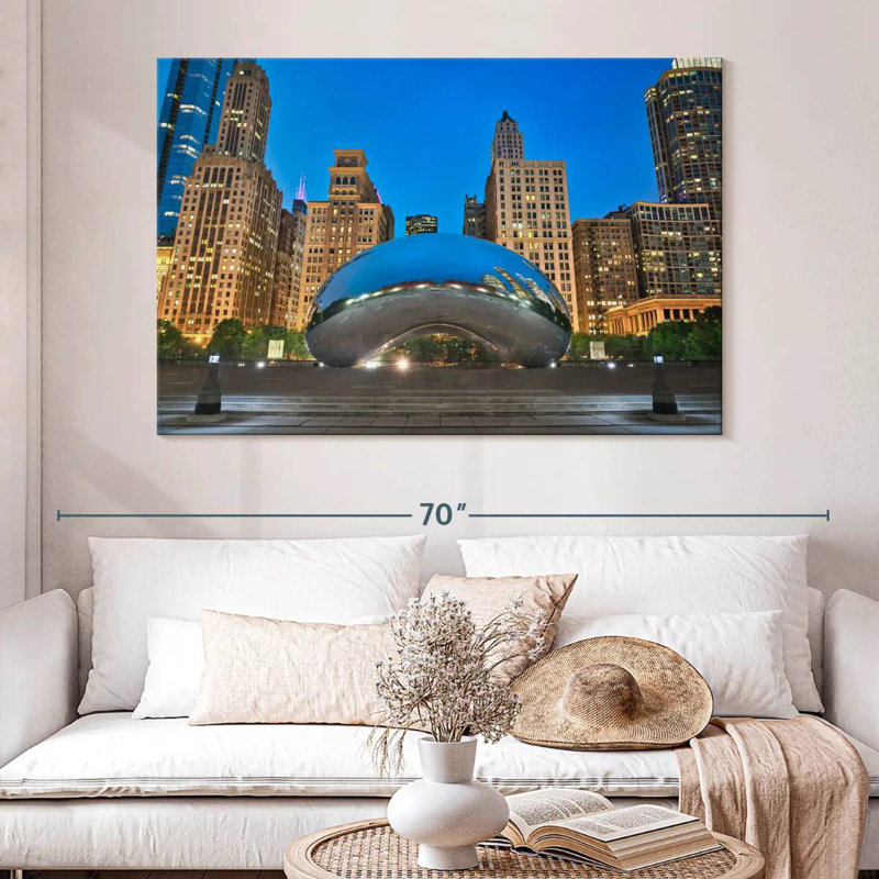 Sireci Cloud Gate Sculpture, 34" H x 51" W