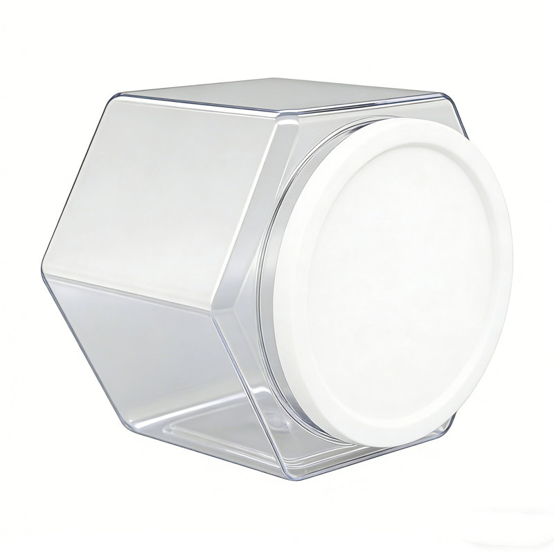 Prep & Savour® 1 Gallon Plastic Candy Bin W/ Lift Off Lid - Clear 458818AB93B541318CA79249990A6D43