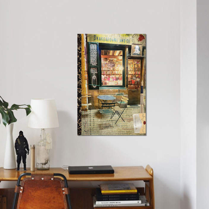 «Paris Bistro II», impression sur toile, H 12 po x l 8 po x P 0,75 po, Toile tendue, Pas de tapis