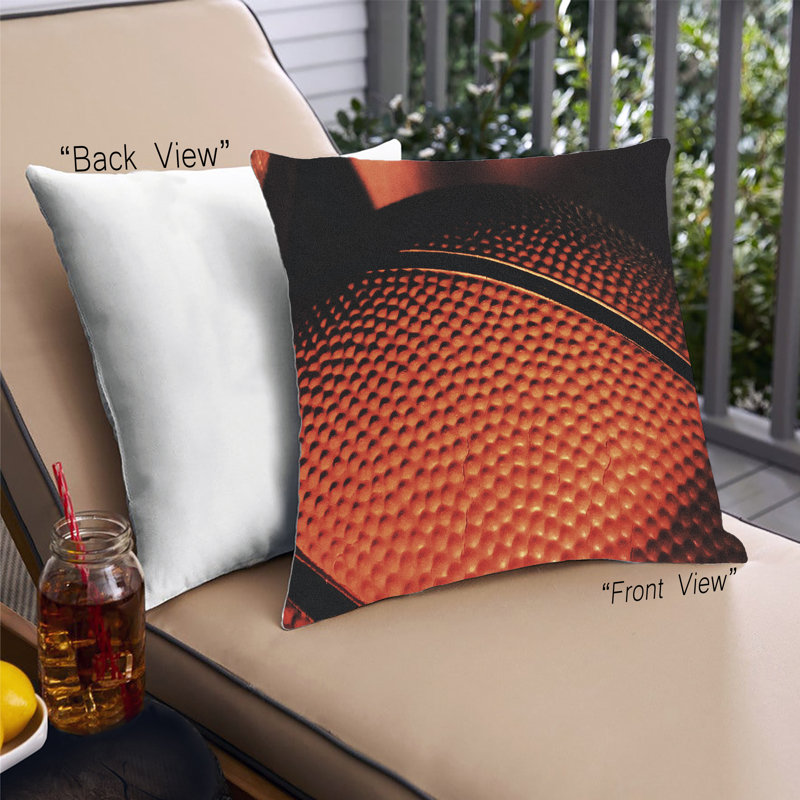 Coussin Sports Basketball 1, Microsuède