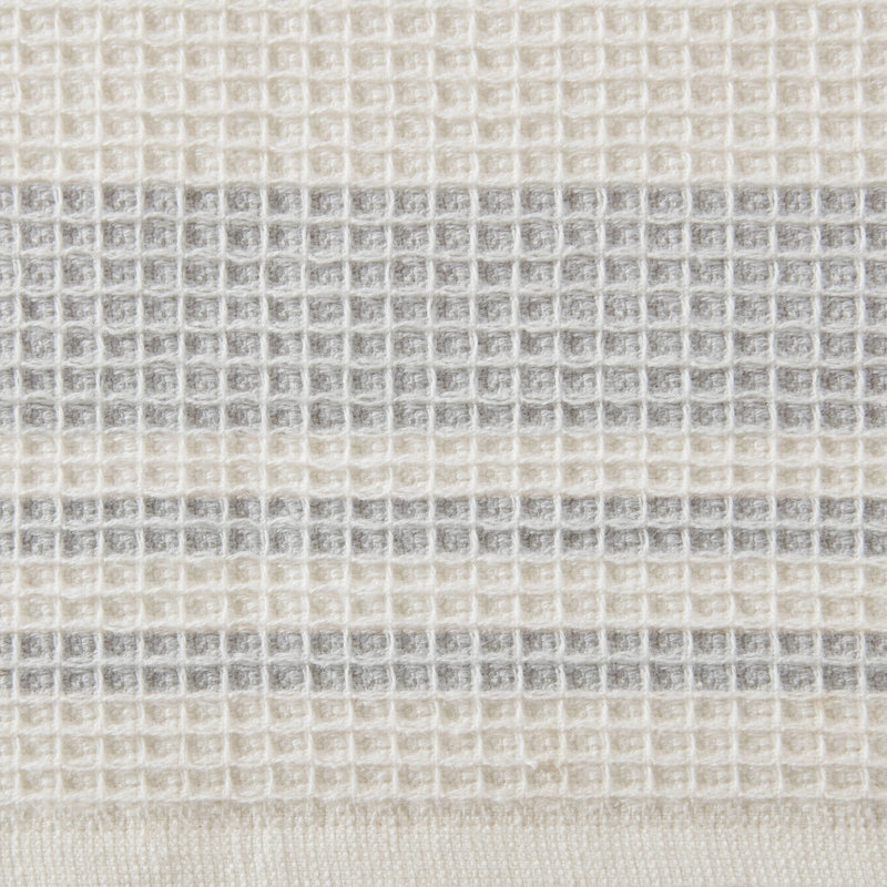 Ensemble de 2 serviettes de bain gaufrées Madison Park Millstreet, Gris, Bath Towel