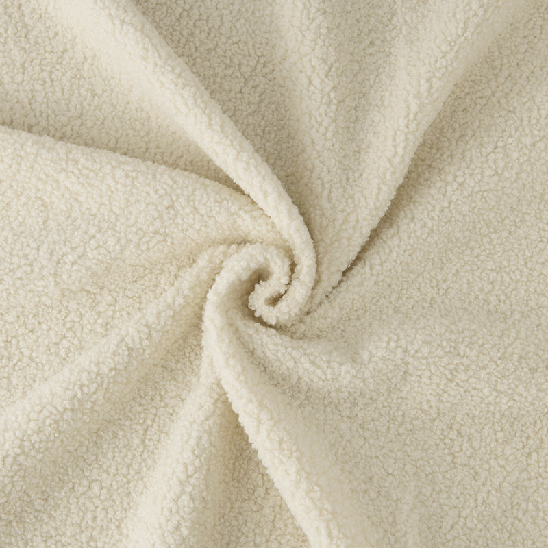 Fauteuil rembourré en fausse fourrure, Fausse fourrure blanche