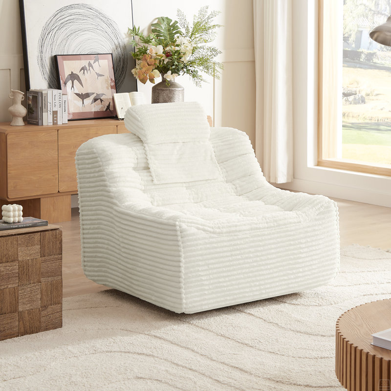 Fauteuil oscillant pivotant surdimensionné 360