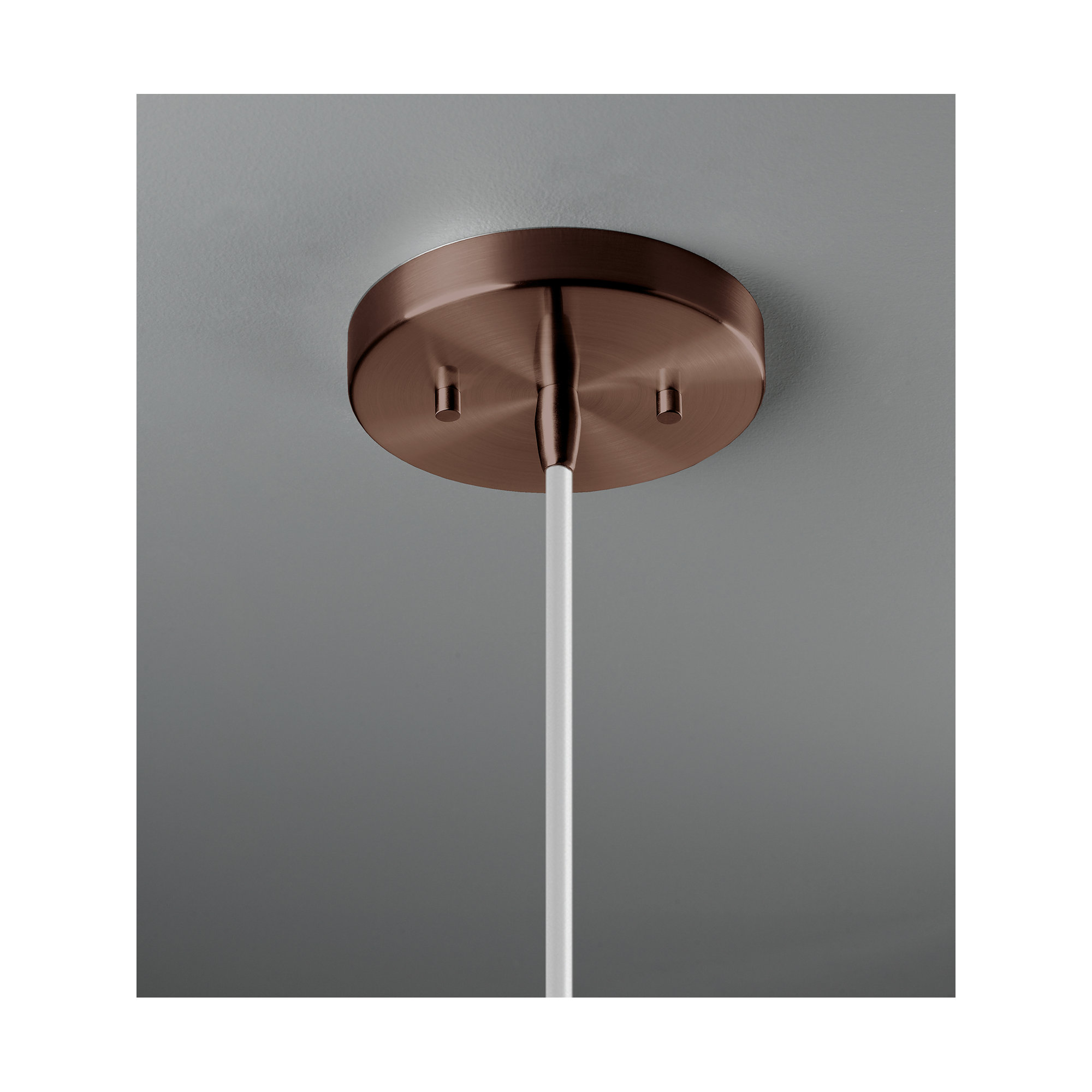 Logan 1 - Light Single Cone Pendant, Dark Bronze, Incandescent (Not Included), Pewter Green
