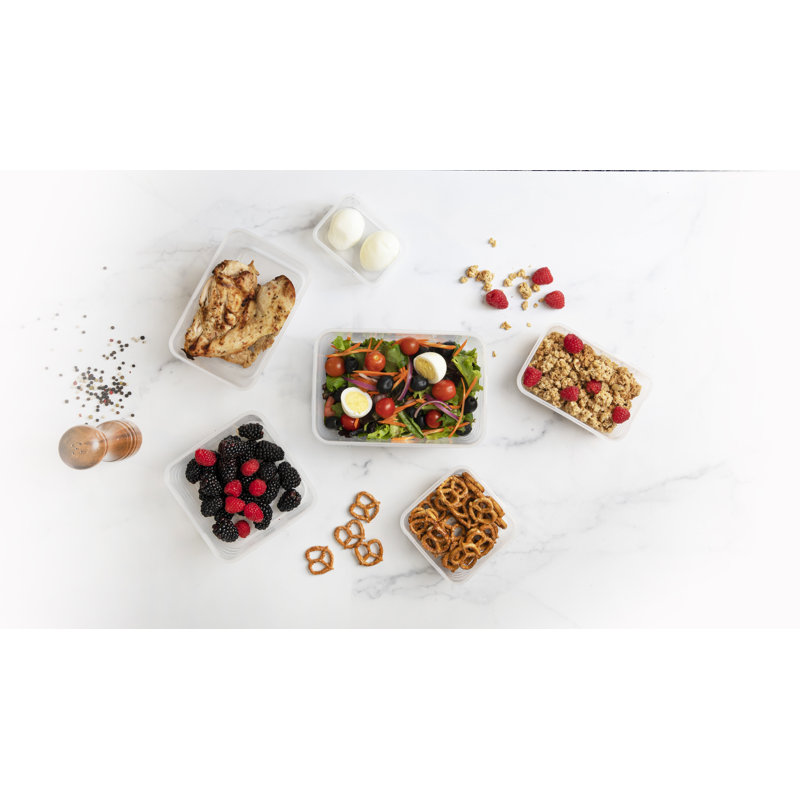 Stretch & Fresh Clear Plastic Food Storage Container Set