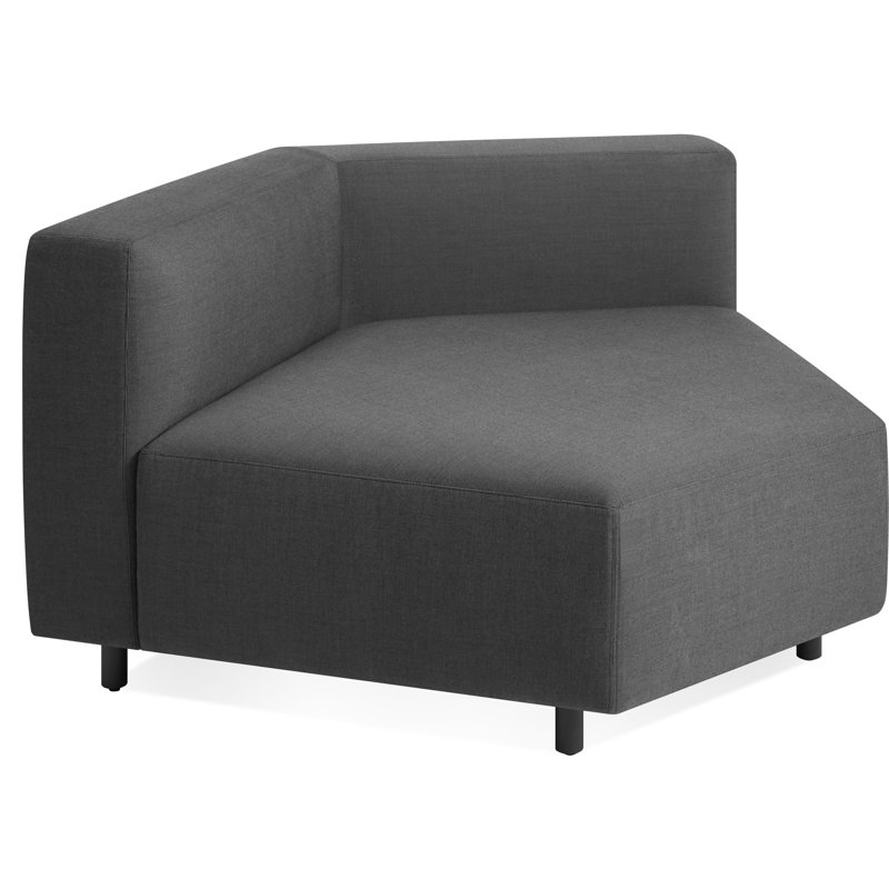 9 Yard Outdoor Corner Wedge Lounge Chair, Coal Sunbrella®