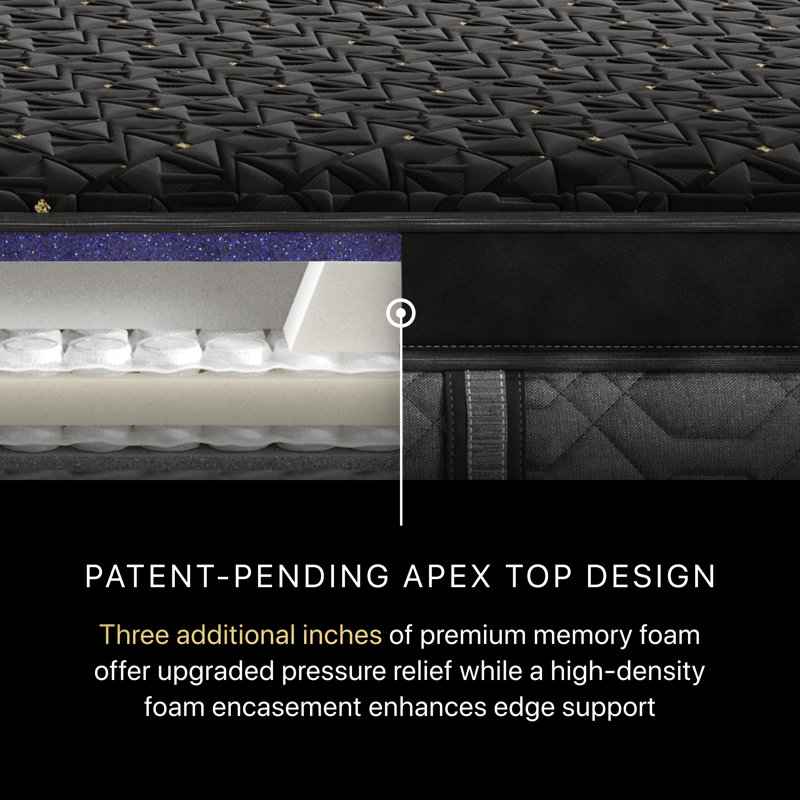 Black Series Four Apex Top Firm 16" Hybrid Mattress, Extra-long Twin