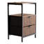 15 pouces de large Odriscoll - 2 tiroirs, 1 tablette, prise de courant US - ensemble de 2-12850587