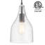 Luminaire suspendu en forme de cloche à 1 lumière
