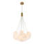 Quinshay 13-Light Dimmable Opal Glass Bubble Chandelier
