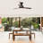 Aukje 48" Low Profile Ceiling Fan with 3CCT LED lights and Remote Control