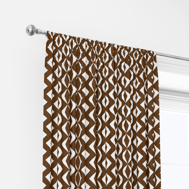 Semi Sheer Curtain Pair, 20" W x 52" L