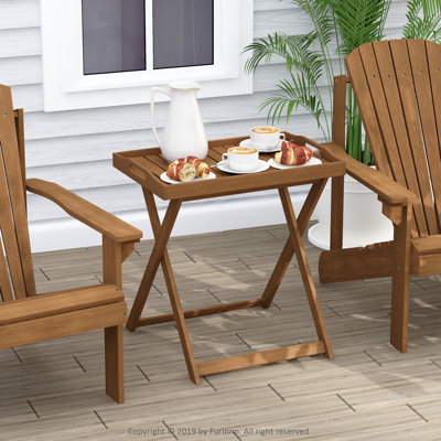 Rectangular Folding Outdoor Bistro Table , 62.2cm cm W 40.1cm cm D