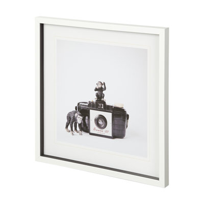 Renard et appareil photo rétro par Susannah Tucker, reproduction d'art encadrée sous verre