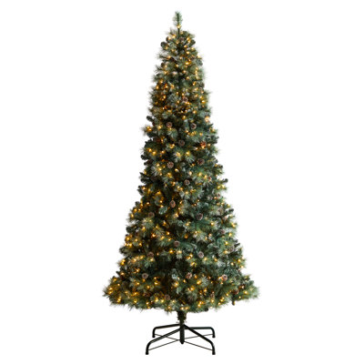 Lighted Artificial Pine Christmas Tree