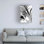 Art sur toile, noir et blanc 02