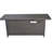 57 In Propane Fire Pit Table, 50000Btu, Rectangular With Lid & Wind Guard, , Bronze Steel, Add A Dash Of Style To Your Backyard Garden Deck Patio Camping Party 50000Btu Make Adventures More