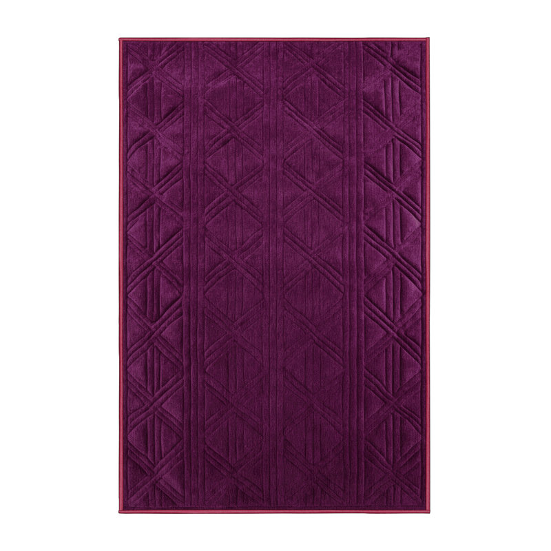 Tapis mauve lavable à la machine, Tapis de couloir 2 pi x 4 pi